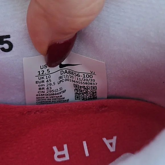 Nike Air Max III Hot Coral, Blue Crystal & White Sneakers - Picture 9 of 12